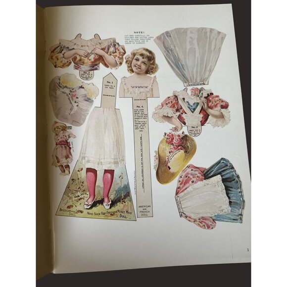 Antique Advertising Paper Dolls Full Color Book Barbara Whitton Jendrick 1981 - Picture 4 of 8